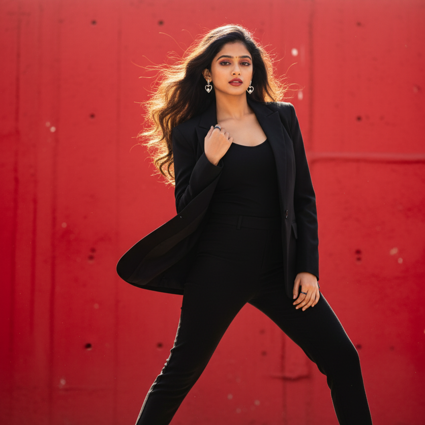 heart-shaped hoop earrings