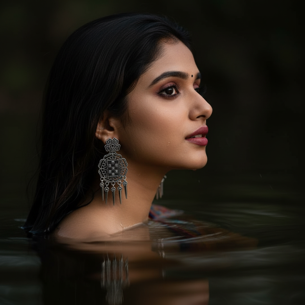 Vintage Spike Statement Jhumka