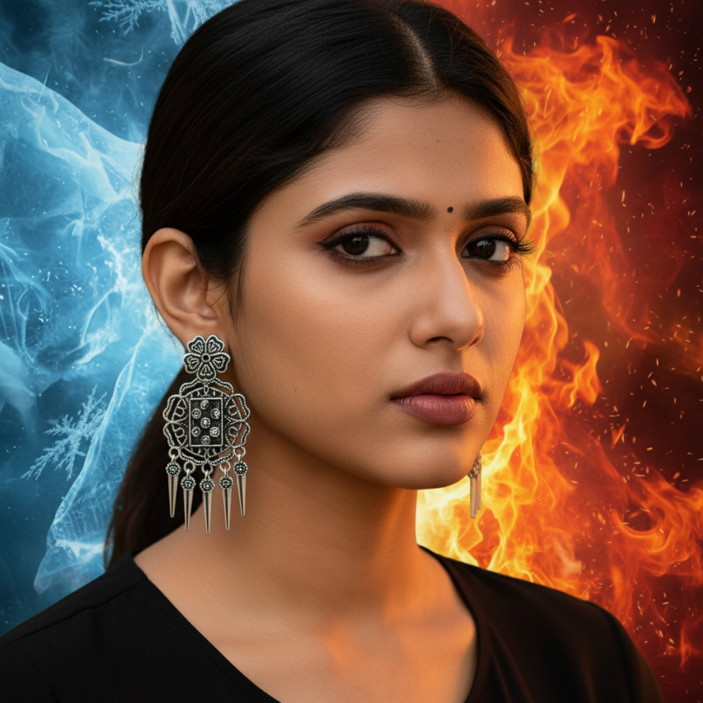 Vintage Spike Statement Jhumka