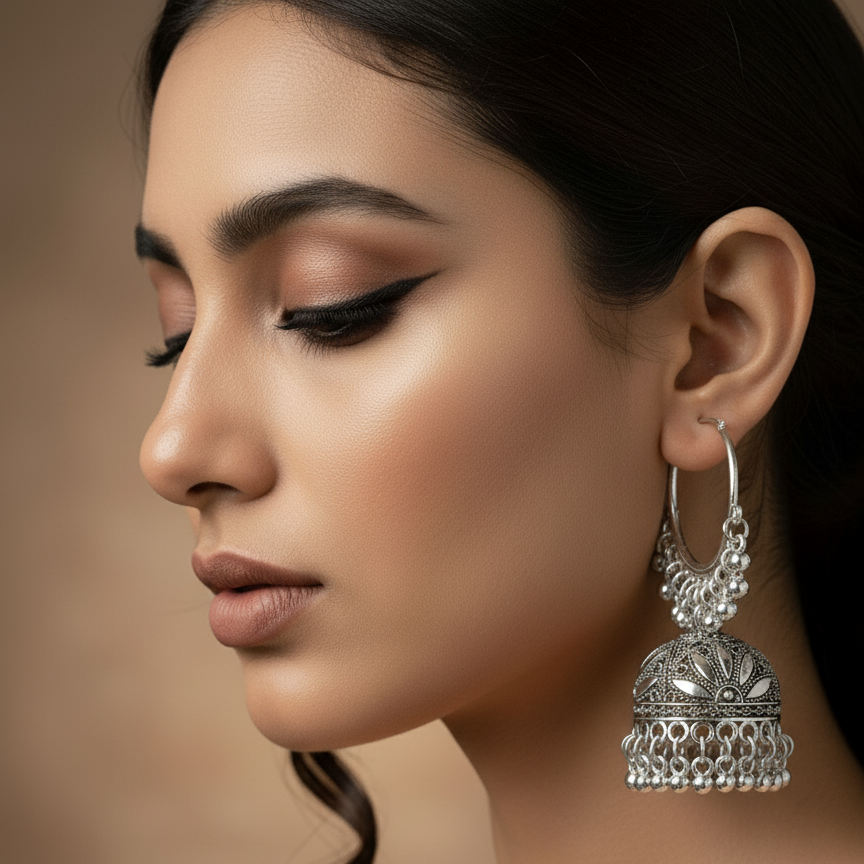 Classic Hoop Jhumka Earrings