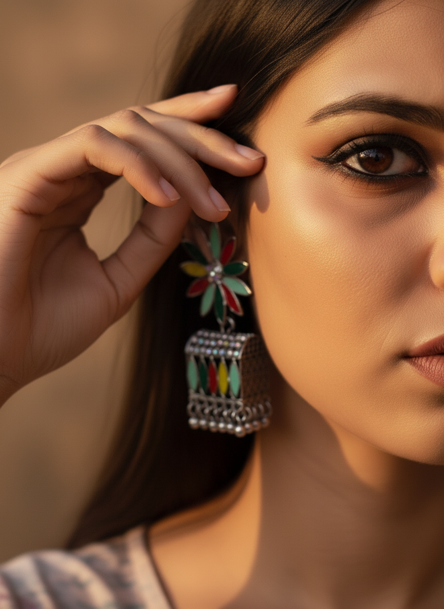 Rainbow Daisy Party Earrings