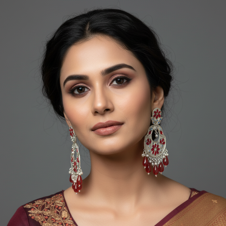 SATRANGI JEWEL STATEMENT EARRINGS