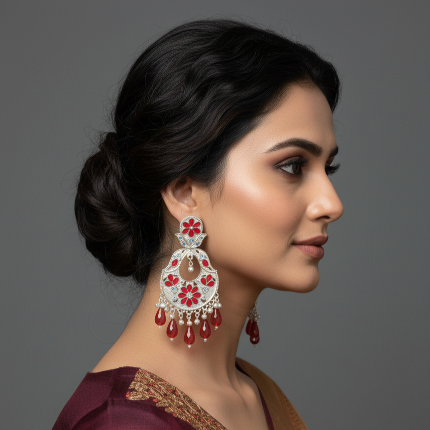 SATRANGI JEWEL STATEMENT EARRINGS