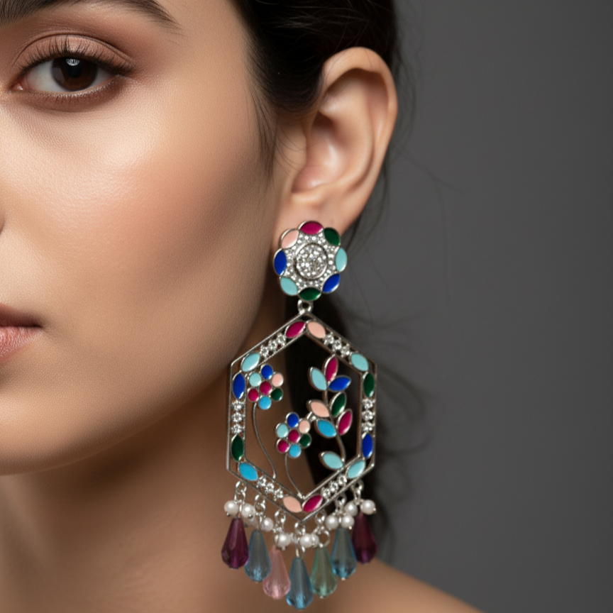 Pastel Garden Dangler Earrings