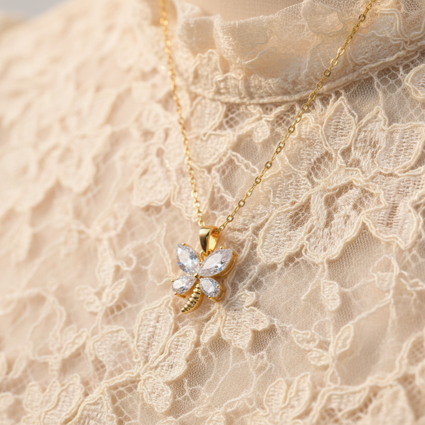 butterfly pendant necklace