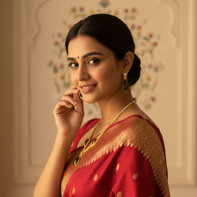 Romeo Stone Necklace Set With Earrings