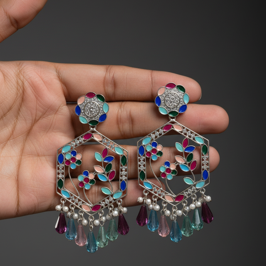 Pastel Garden Dangler Earrings