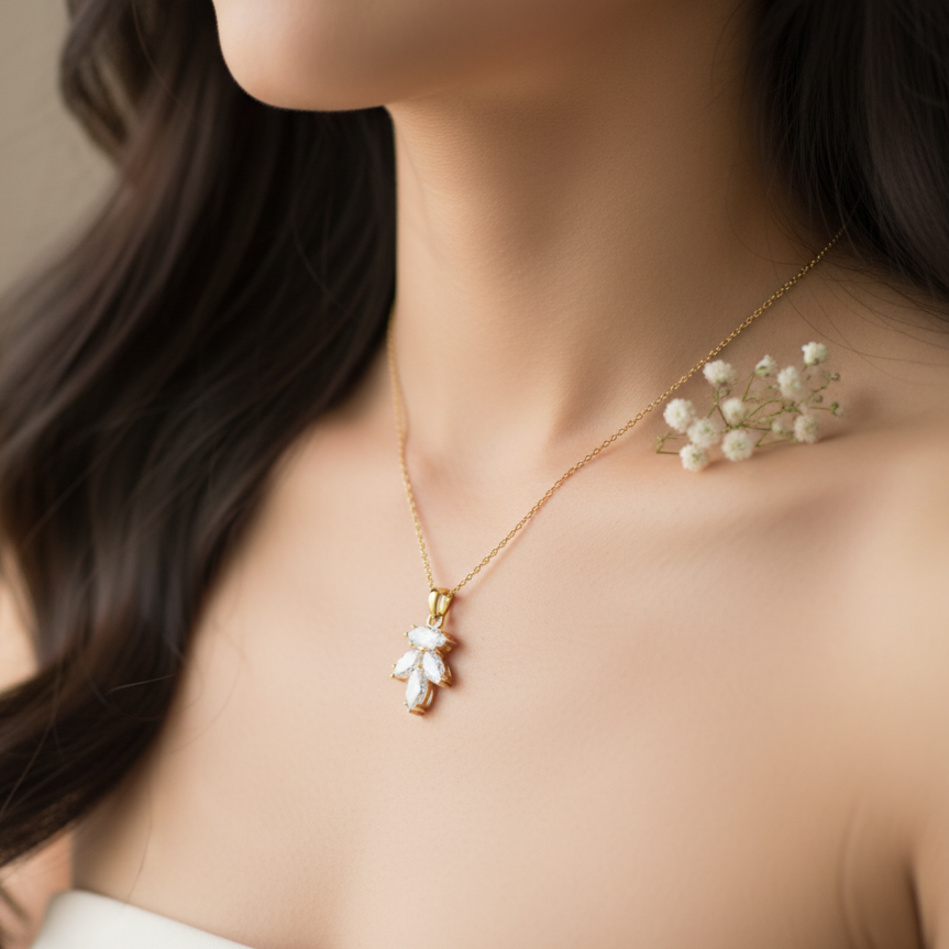 cubic zirconia pendant necklace