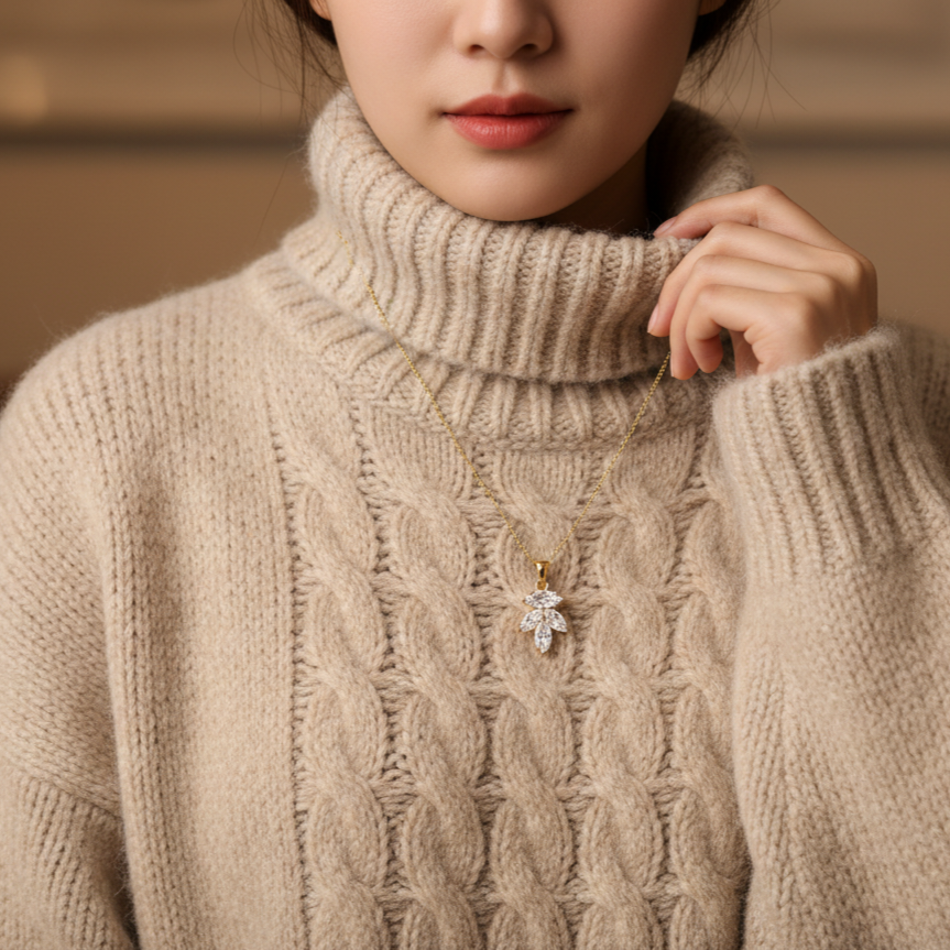 cubic zirconia pendant necklace