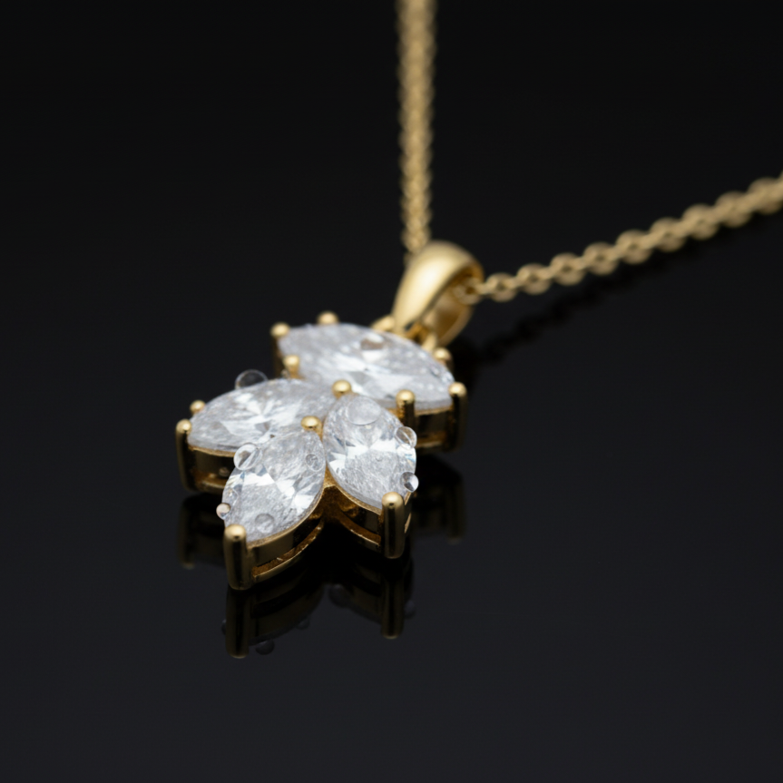 cubic zirconia pendant necklace