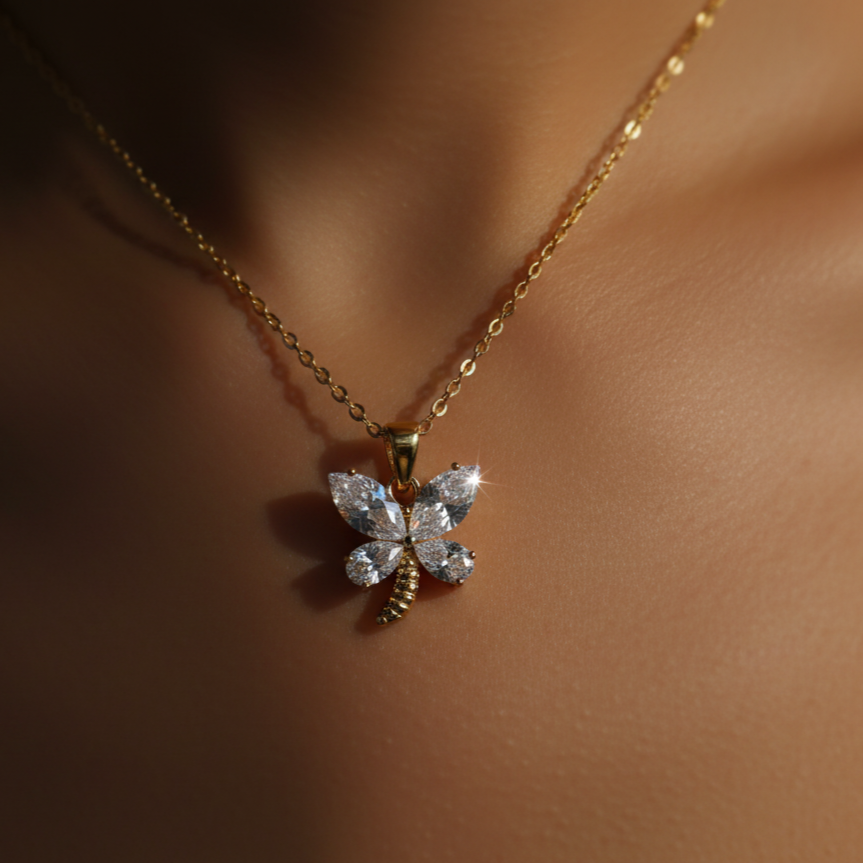 butterfly pendant necklace