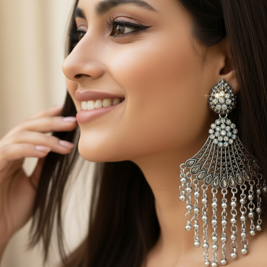 Royal Cascade Statement Earrings