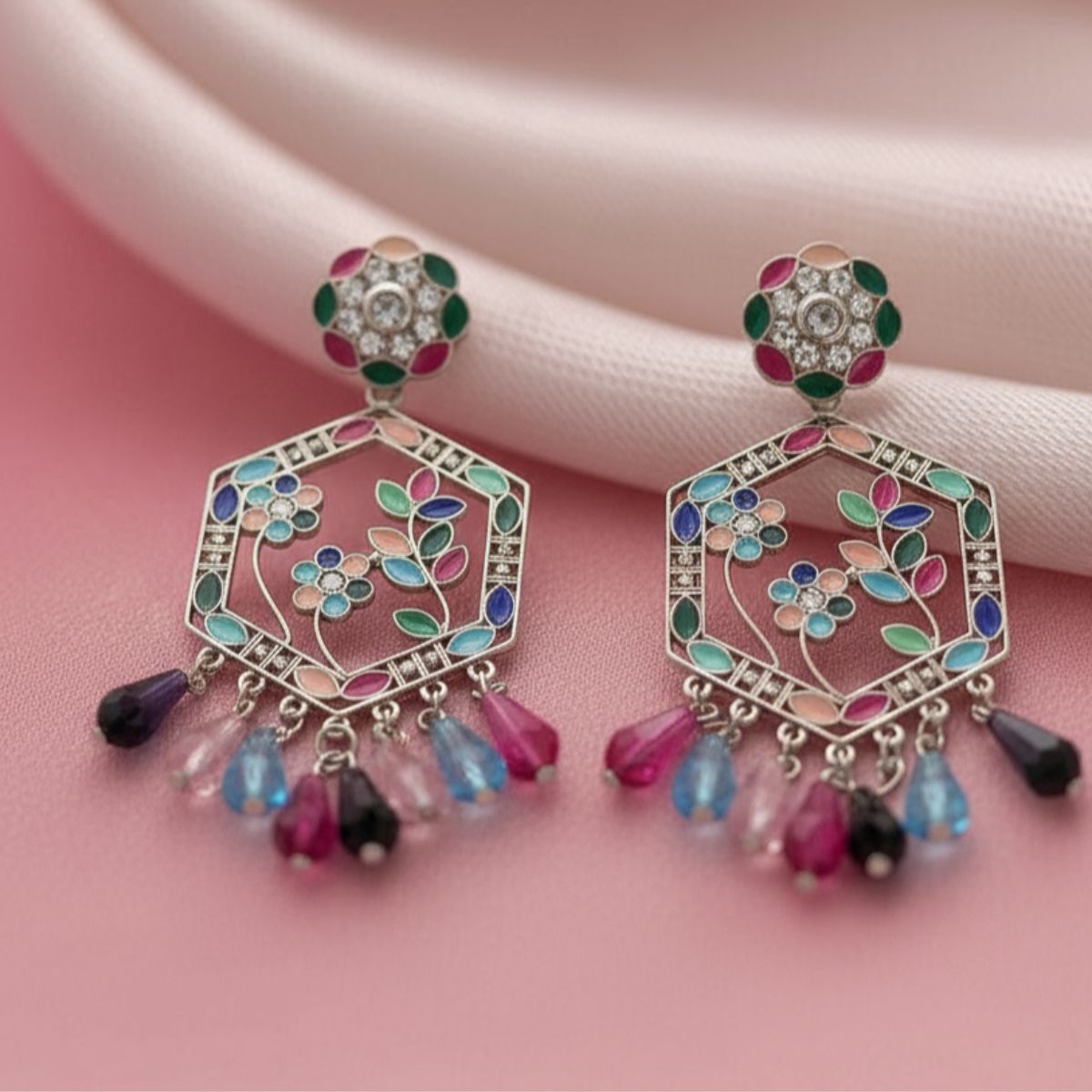 Pastel Garden Dangler Earrings