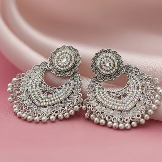 Mirror Swirl Chandbali