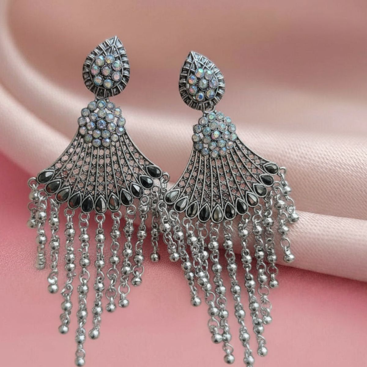 Royal Cascade Statement Earrings