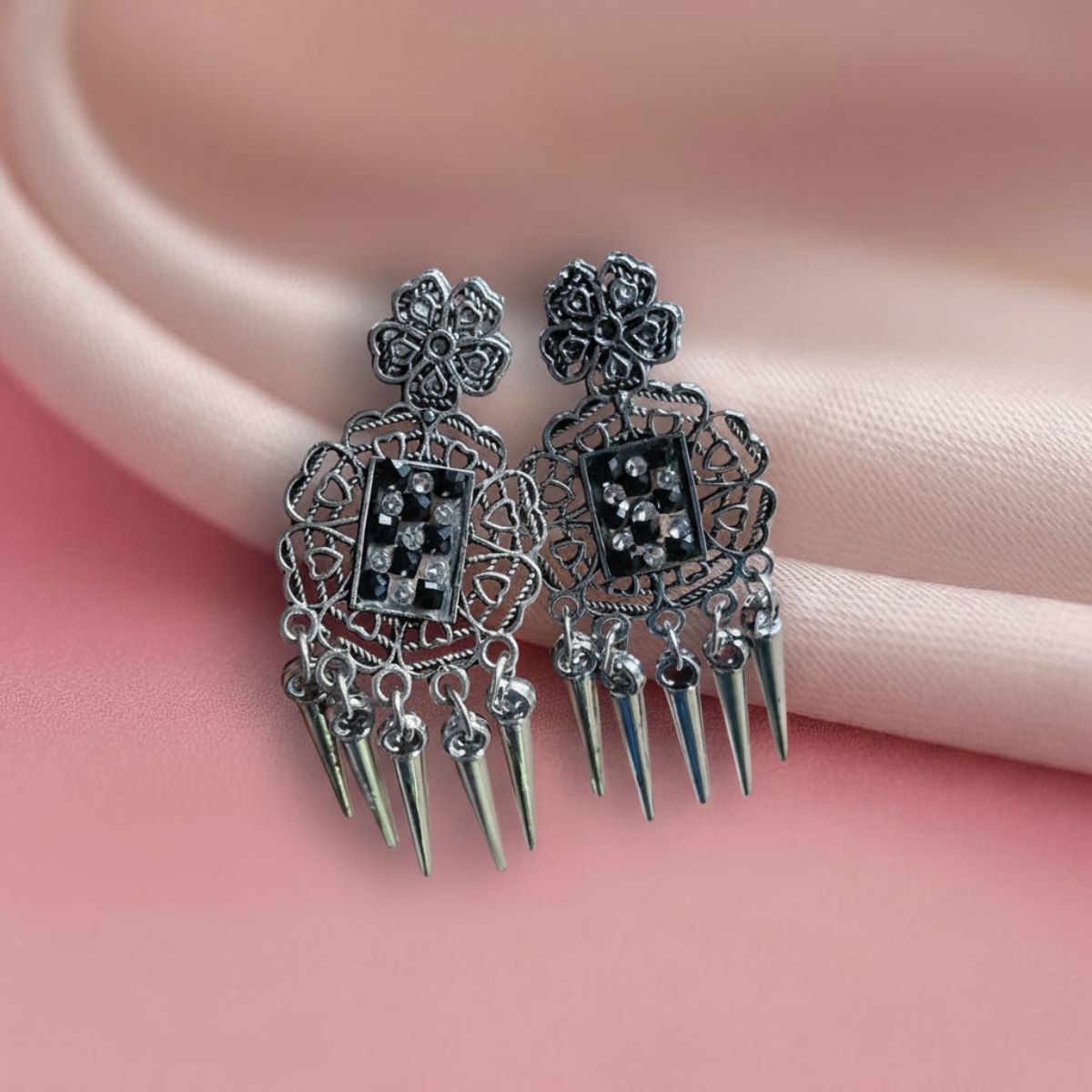 Vintage Spike Statement Jhumka