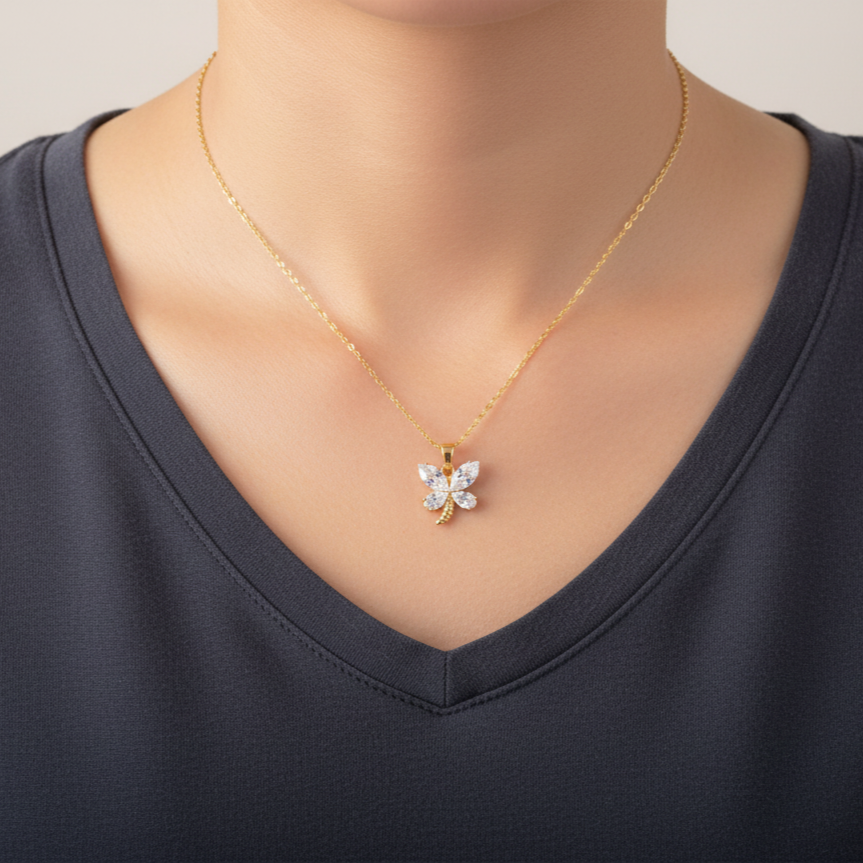butterfly pendant necklace